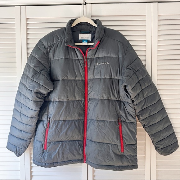 Columbia Frost Fighter Insulated Down Puffer Jacket Graphite L - Picture 2 of 13